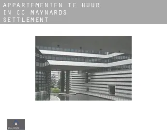 Appartementen te huur in  CC Maynards Settlement