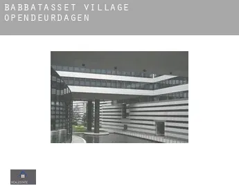 Babbatasset Village  opendeurdagen