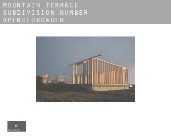 Mountain Terrace Subdivision Number 1-4  opendeurdagen