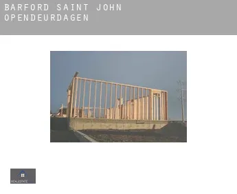 Barford Saint John  opendeurdagen
