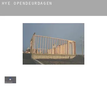 Hye  opendeurdagen