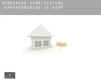 Henderson Subdivisions 1-4  appartementen te koop