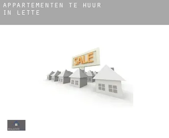 Appartementen te huur in  Lette