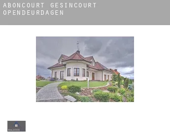 Aboncourt-Gesincourt  opendeurdagen