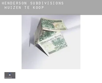 Henderson Subdivisions 1-4  huizen te koop