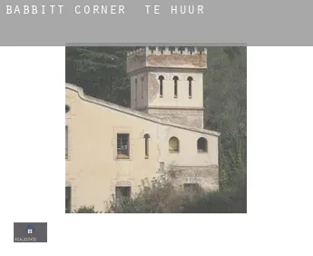 Babbitt Corner  te huur