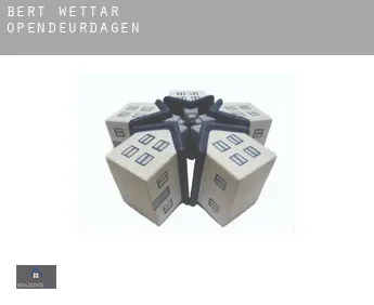 Bert Wettar  opendeurdagen