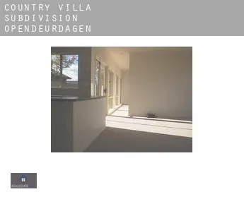 Country Villa Subdivision  opendeurdagen