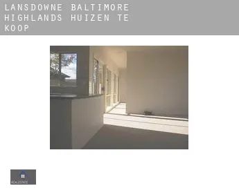 Lansdowne-Baltimore Highlands  huizen te koop