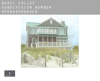 Quail Valley Subdivision Number 3  opendeurdagen