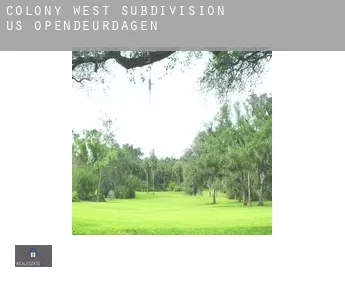 Colony West Subdivision - Numbers 13, 14 and 15  opendeurdagen