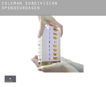 Coleman Subdivision  opendeurdagen