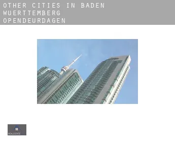 Other cities in Baden-Wuerttemberg  opendeurdagen