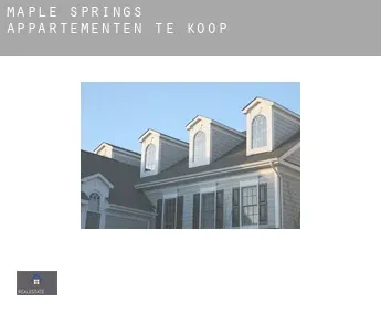 Maple Springs  appartementen te koop