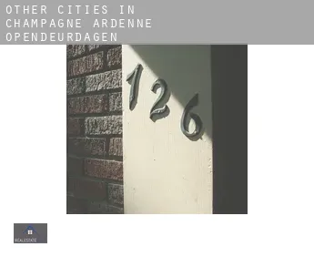 Other cities in Champagne-Ardenne  opendeurdagen