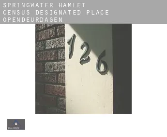 Springwater Hamlet  opendeurdagen